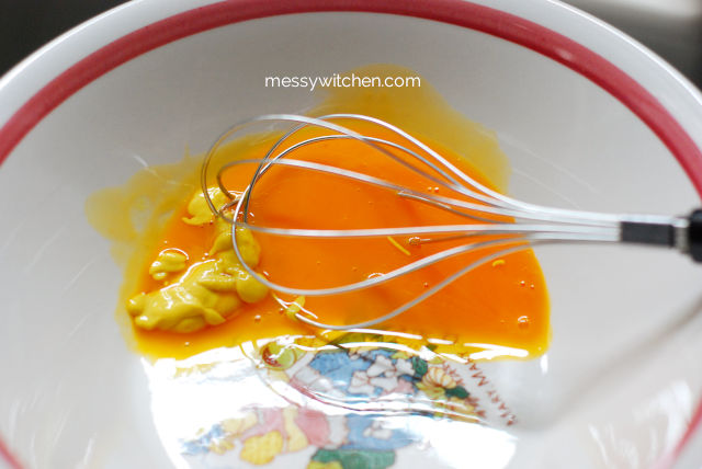 Add Yellow Mustard To Egg Yolks